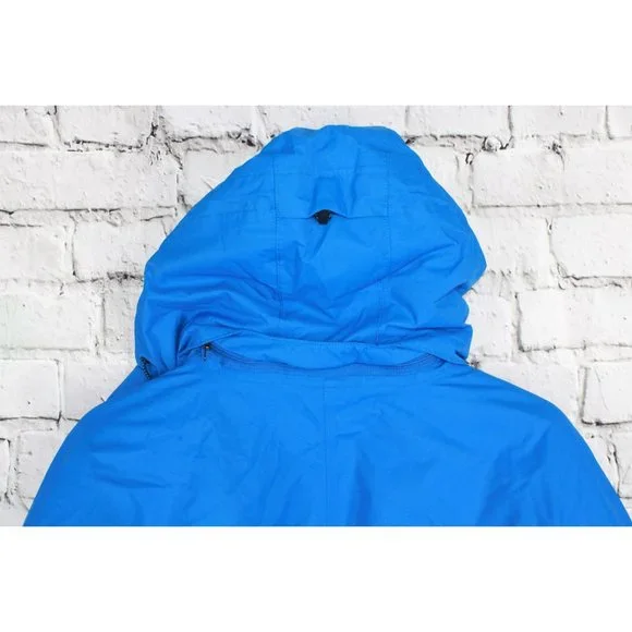 LL Bean Blue Jay Nylon Rugged Ridge Waterproof Breathable Hooded Parka L - Picture 8 of 10